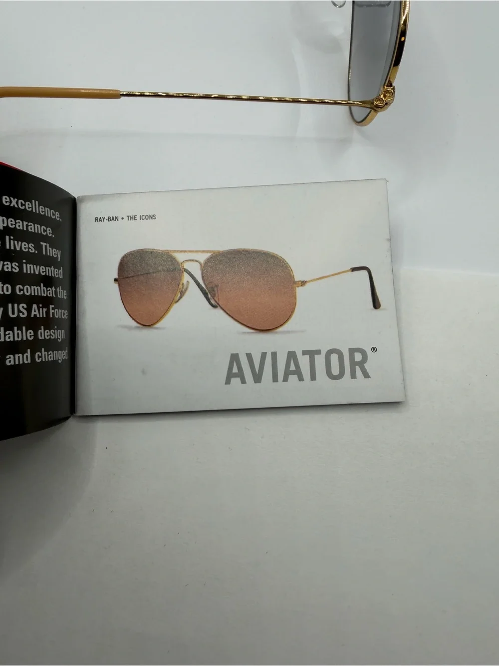 Ray-Ban Aviator Large Metal 001/3F Gold Blue Gradient NWT